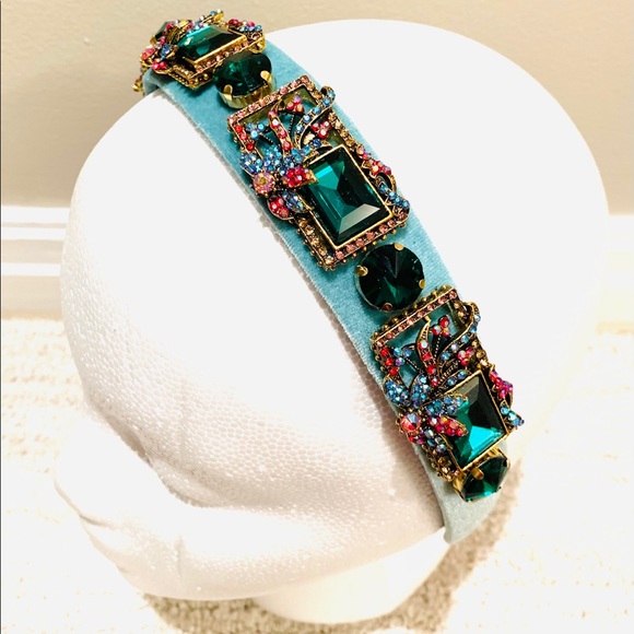 ❤️ EMERALD ⭐️JEWELRY HAIRBAND‼️ - Picture 3 of 7